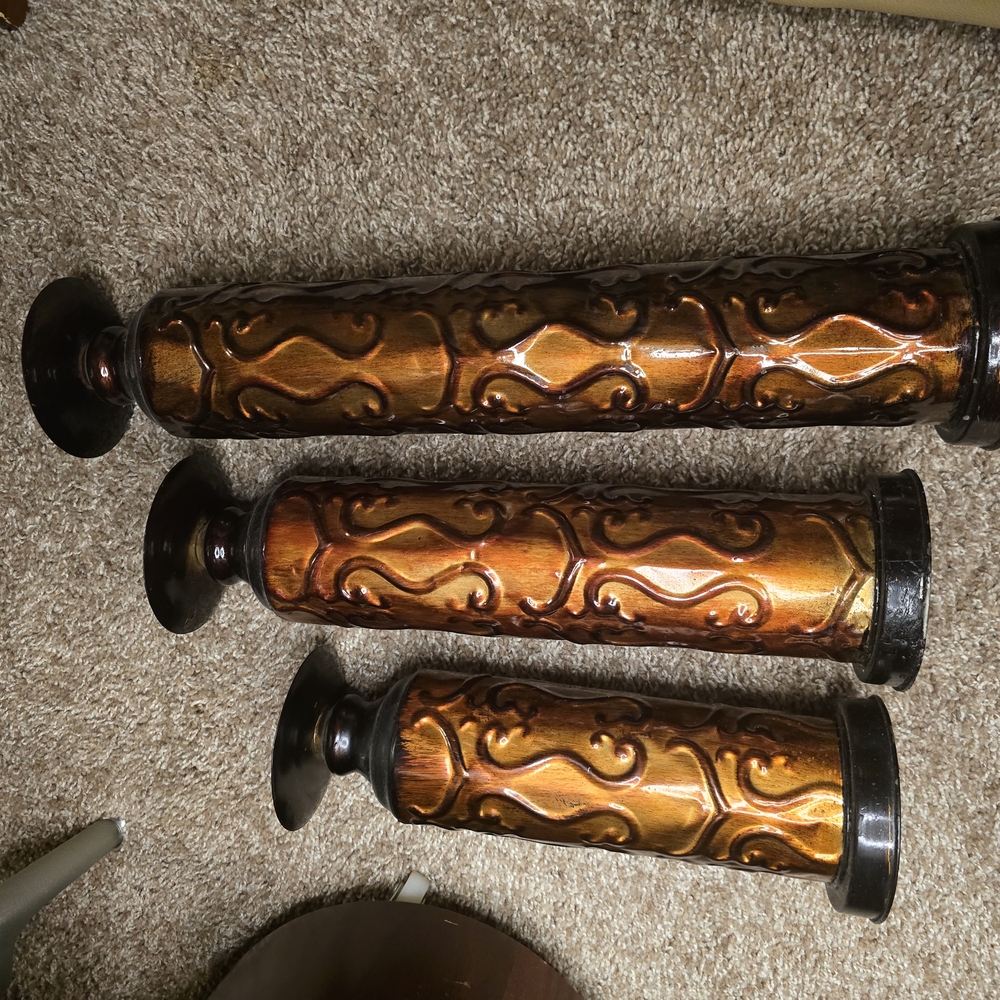 Elegant Brown Decorative Vases Set
